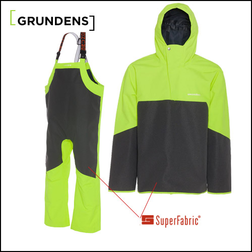 Grundens commercial fishing jacket and pants